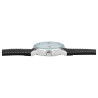 Montre Excellanc cadran blanc chiffres arabes bracelet cuir noir