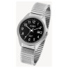Montre Homme bracelet titane Just Watch cadran noir