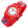 Montre Enfant QBos bracelet silicone rouge papillon