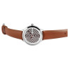 Montre bracelet cuir véritable brun inessa Raptor Femme