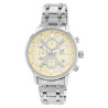 Montre Pierrini Homme bracelet acier inoxydable argenté cadran beige