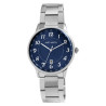 Montre Homme Just Watch bracelet acier inoxydable argenté cadran bleu 42 mm Lieran