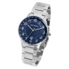 Montre Homme Just Watch bracelet acier inoxydable argenté cadran bleu 42 mm Lieran