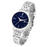 Montre bracelet acier inoxydable argenté Femme Just Watch cadran bleu