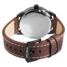 Montre bracelet cuir véritable Homme Just Watch cadran argenté