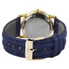 Montre Femme Akzent bracelet cuir synthétique bleu cadran bleu 30 mm