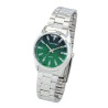 Montre Mixte Alain Miller bracelet métal argenté cadran vert