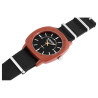Montre Aerostar bracelet tissu noir Homme cadran noir