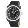 Montre TimeTech Homme bracelet cuir synthétique noir cadran gris