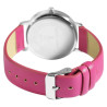 Montre Femme Excellanc bracelet cuir synthétique rose cadran argenté