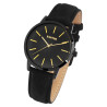 Montre bracelet cuir véritable noir sunny Femme Raptor