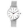 Montre bracelet acier inoxydable argenté dateur Just Watch Mixte