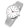 Montre bracelet acier inoxydable argenté dateur Just Watch Mixte