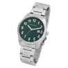 Montre Homme Just Watch Liam bracelet acier inoxydable argenté cadran vert 42 mm