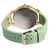 Montre Mixte QBos bracelet cuir synthétique vert cadran vert