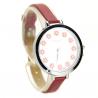 Petite montre mignonne fleur bracelet rouge