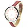 Petite montre mignonne fleur bracelet rouge