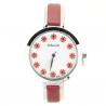 Petite montre mignonne fleur bracelet rouge