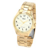 Montre bracelet acier inoxydable doré Homme Q&Q cadran doré