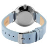 Montre Femme Just Watch bracelet cuir véritable bleu cadran aquarelle 34 mm