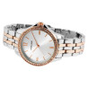Montre Excellanc Femme bracelet métal bicolore cadran argenté 38 mm