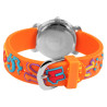 Montre Enfant Excellanc bracelet silicone orange cadran blanc