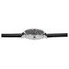Montre Mixte Just Watch bracelet cuir véritable noir cadran noir