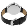 Montre Mixte Just Watch bracelet cuir véritable noir cadran noir