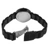 Montre Femme Just Watch bracelet acier inoxydable noir cadran noir index strass