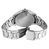 Montre Homme Alain Miller bracelet acier inoxydable argenté cadran noir