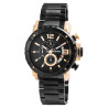 Montre Homme Raptor bracelet acier inoxydable noir alan