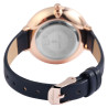 Montre Femme bracelet cuir synthétique bleu Adrina cadran brun