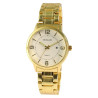Montre Excellanc bracelet métal doré Homme cadran blanc