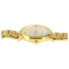 Montre Excellanc bracelet métal doré Homme cadran blanc