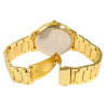 Montre Excellanc bracelet métal doré Homme cadran blanc