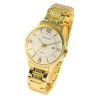 Montre Excellanc bracelet métal doré Homme cadran blanc