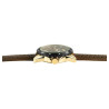 Montre Homme Just Watch bracelet cuir véritable brun cadran brun