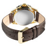 Montre Homme Just Watch bracelet cuir véritable brun cadran brun