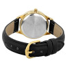 Montre Femme Q&Q bracelet cuir synthétique noir cadran blanc