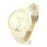 Montre femme cuir fin large cadran