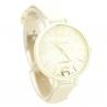 Montre femme cuir fin large cadran