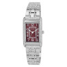Montre Just Watch Femme bracelet acier inoxydable argenté cadran rouge Ebba