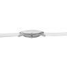 Montre Femme Monopol bracelet cuir synthétique blanc cadran blanc