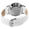 Montre Femme Monopol bracelet cuir synthétique blanc cadran blanc