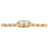 Montre bracelet acier inoxydable doré Femme Q&Q cadran blanc