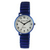 Montre bracelet métal bleu bracelet extensible Femme Excellanc