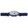 Montre bracelet métal bleu bracelet extensible Femme Excellanc