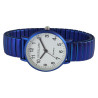 Montre bracelet métal bleu bracelet extensible Femme Excellanc