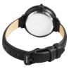Montre Femme Excellanc bracelet cuir synthétique noir cadran noir 34 mm