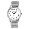 Montre Clasixx bracelet acier inoxydable argenté bracelet extensible Homme